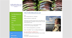 Desktop Screenshot of galleriknudsen.net